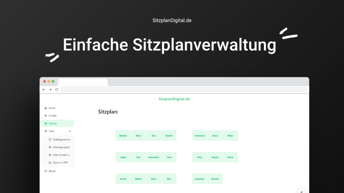 sitzplan.digital Interface